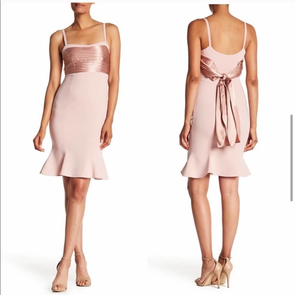 Cinq A Sept Paloma Peplum Hem Dress